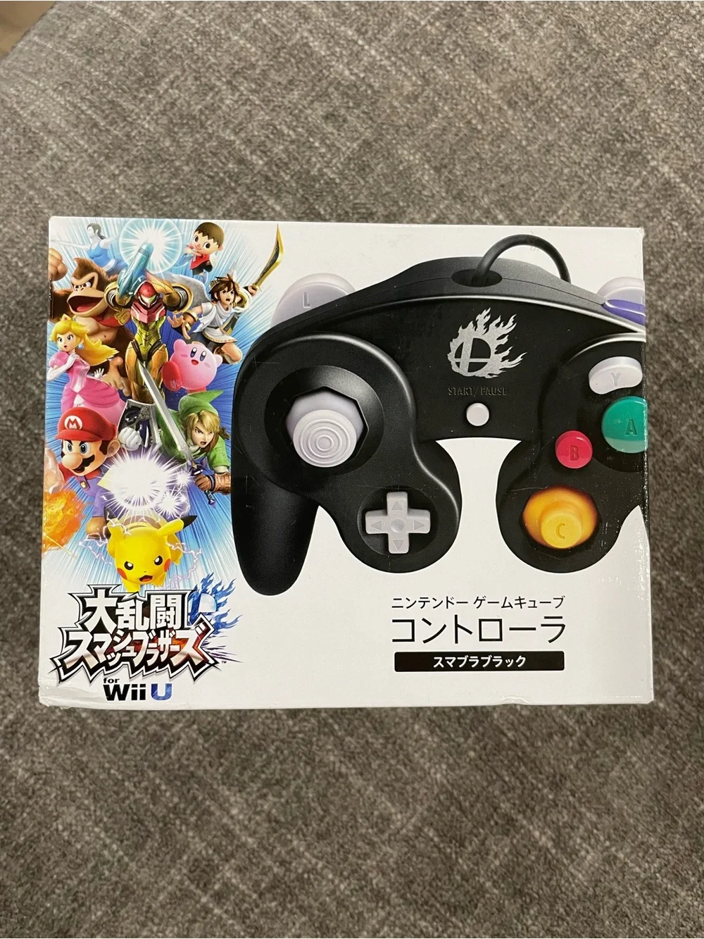 Nintendo Black Wired GameCube Controller - Super Smash Bros. Edition